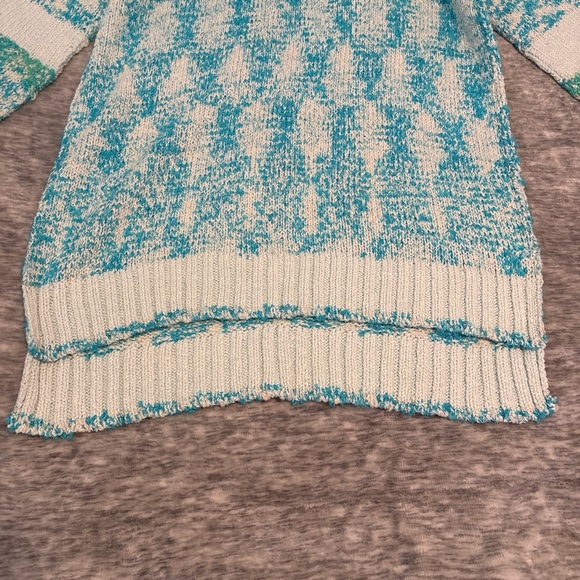 [NWT] Free People Winter Storm Tunic Turtleneck Sweater - Arctic Blue - Picture 6 of 7